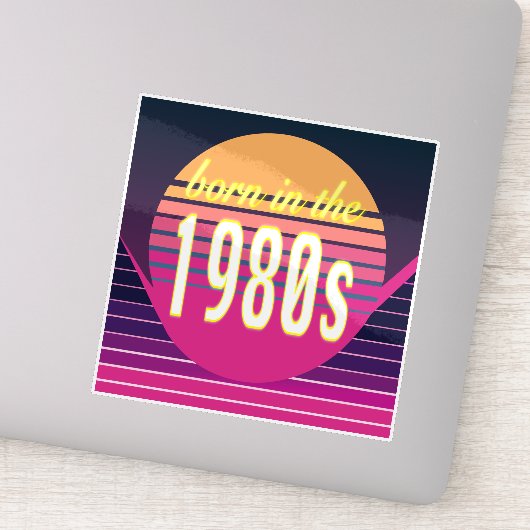 Geboren in 1980, Millennials, Gen X, Geboortejaar Sticker (Detail)