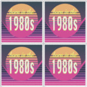 Geboren in 1980, Millennials, Gen X, Geboortejaar Sticker (Voorkant)