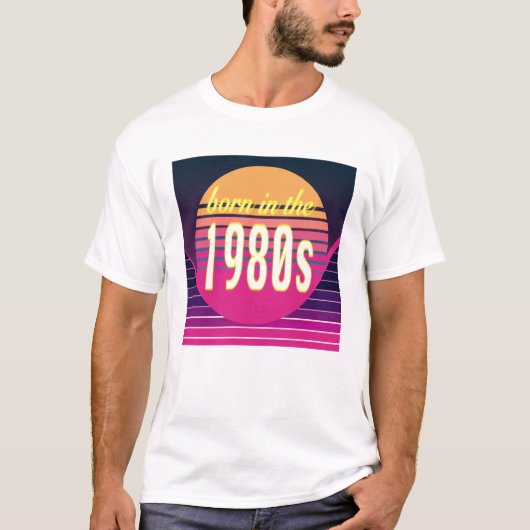 Geboren in 1980, Millennials, Gen X, Geboortejaar T-shirt (Voorkant)