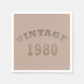 Geboren in 1980 op  verjaardag servet (Voorkant)