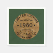 Geboren in 1980 op  verjaardag servet (Voorkant)