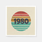 Geboren in 1980 op  verjaardag servet (Voorkant)