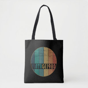 Geboren in 1980 op verjaardag tote bag