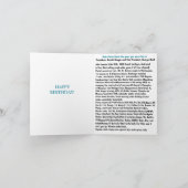 Geboren in 1980 Plechtige feiten Kaart (Binnen)