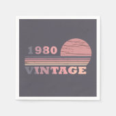 geboren in 1980  verjaardag servet (Voorkant)