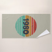 Geboren in 1980  verjaardagscadeau badhanddoek (Badhanddoek)