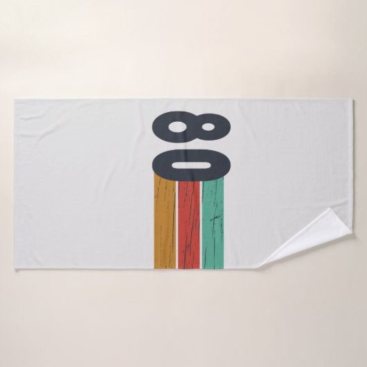 Geboren in 1980  verjaardagscadeau badhanddoek (Badhanddoek)