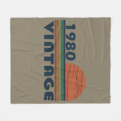 Geboren in 1980  verjaardagscadeau fleece deken (Voorkant (Horizontaal))