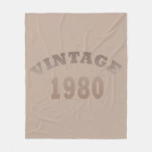 Geboren in 1980  verjaardagscadeau fleece deken (Voorkant)