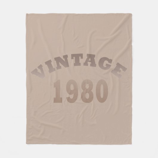 Geboren in 1980  verjaardagscadeau fleece deken (Voorkant)