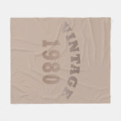 Geboren in 1980  verjaardagscadeau fleece deken (Voorkant (Horizontaal))