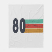 Geboren in 1980  verjaardagscadeau fleece deken (Voorkant)