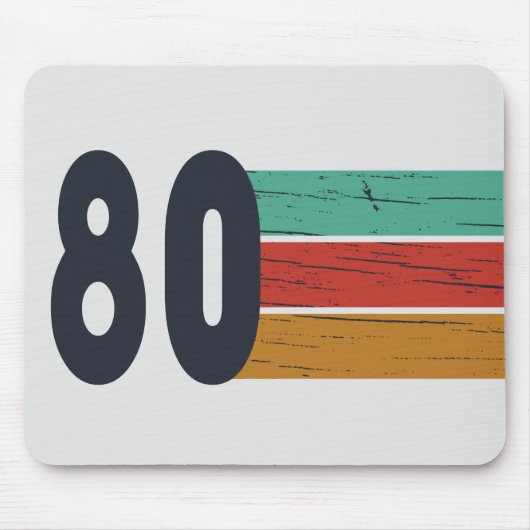 Geboren in 1980  verjaardagscadeau muismat (Voorkant)