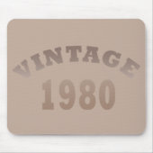 Geboren in 1980  verjaardagscadeau muismat (Voorkant)