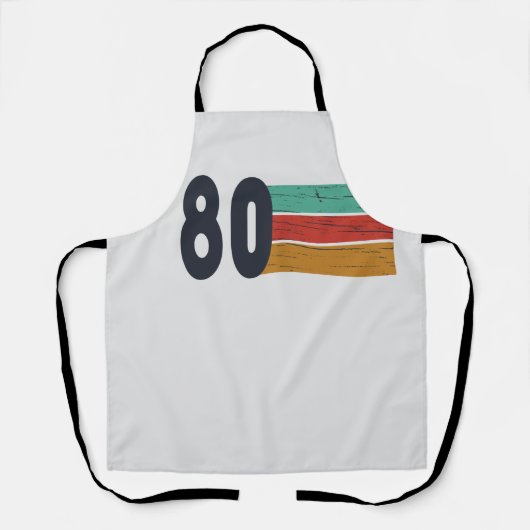 Geboren in 1980  verjaardagscadeau schort (Voorkant)