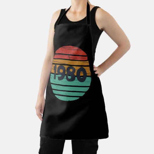 Geboren in 1980 verjaardagscadeau schort (Insitu)