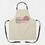 Geboren in 1980  verjaardagscadeau schort (Voorkant)