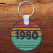 Geboren in 1980  verjaardagscadeau sleutelhanger (Voorkant)