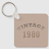 Geboren in 1980  verjaardagscadeau sleutelhanger (Voorkant)