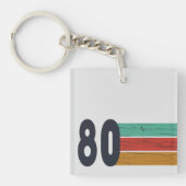 Geboren in 1980  verjaardagscadeau sleutelhanger (voorkant)