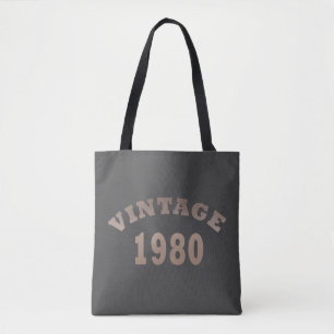 Geboren in 1980  verjaardagscadeau tote bag