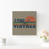 Geboren in 1980 verjaardagscadeau vierkante klok (Huis)