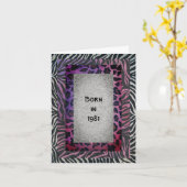 Geboren in 1981, Birthday Fun Facts Kaart (Gele Bloem)