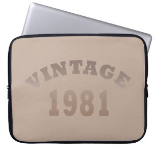 Geboren in 1981 elegante moderne vintage verjaarda laptop sleeve
