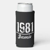 Geboren in 1981 Gepersonaliseerd in 1981 Seltzer Blikjeskoeler (Seltzer Voorkant)