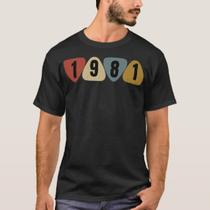 Geboren in 1981 gitarist Guitar Pick Music Birthda T-shirt