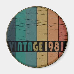 Geboren in 1981 in de klassieke retrozonnecirkel magneet