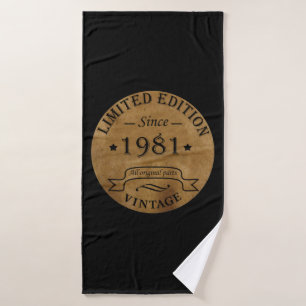 Geboren in 1981 op verjaardag badhanddoek