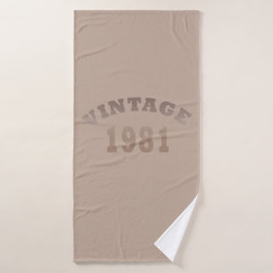 Geboren in 1981 op verjaardag badhanddoek