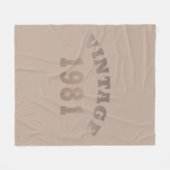 Geboren in 1981 op  verjaardag fleece deken (Voorkant (Horizontaal))