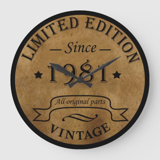 Geboren in 1981 op verjaardag grote klok (Voorkant)