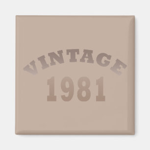 Geboren in 1981 op  verjaardag magneet