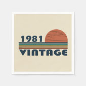 Geboren in 1981 op  verjaardag servet (Voorkant)