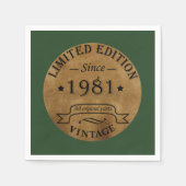 Geboren in 1981 op  verjaardag servet (Voorkant)