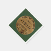 Geboren in 1981 op  verjaardag servet (Hoek)