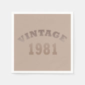 Geboren in 1981 op  verjaardag servet (Voorkant)