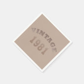 Geboren in 1981 op  verjaardag servet (Hoek)