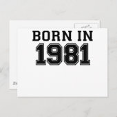 GEBOREN IN 1981.png Briefkaart (Voorkant / Achterkant)