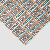 Geboren in 1981 tissuepapier (Detail)