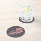 Geboren in 1981  verjaardagscadeau ronde kartonnen onderzetter (Insitu)