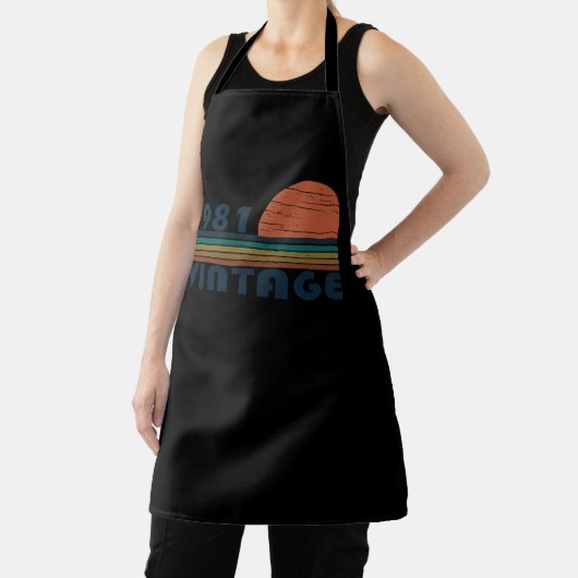 Geboren in 1981  verjaardagscadeau schort (Insitu)