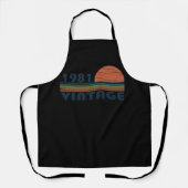 Geboren in 1981  verjaardagscadeau schort (Voorkant)