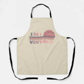 Geboren in 1981  verjaardagscadeau schort (Voorkant)