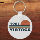 Geboren in 1981  verjaardagscadeau sleutelhanger (Voorkant)