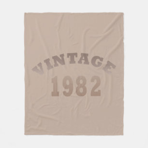 Geboren in 1982 elegante moderne vintage verjaarda fleece deken