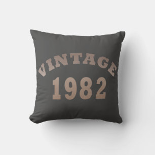 Geboren in 1982 elegante moderne vintage verjaarda kussen